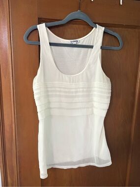2010s Express White Scoop Neck Tank